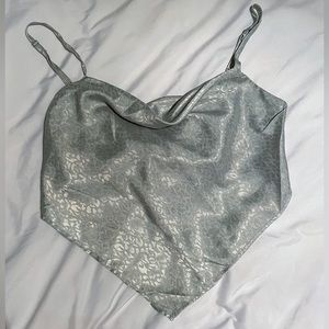 JAPRA green leopard print bandana tank